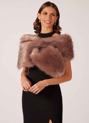 Domreck Sincerity Faux Fur Wrap