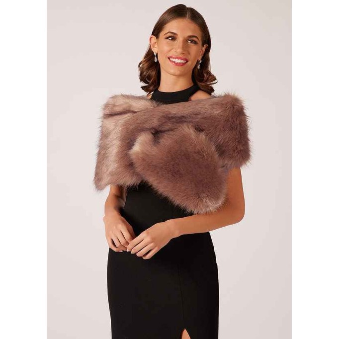 Domreck Sincerity Faux Fur Wrap