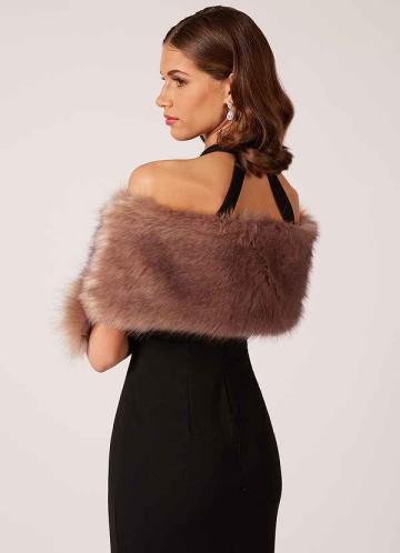 Domreck Sincerity Faux Fur Wrap