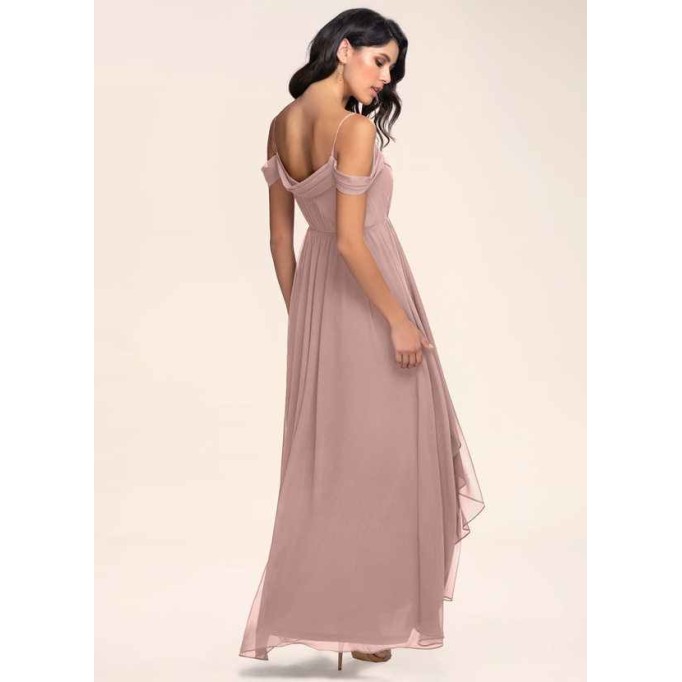 Blush Mark Philosophy Of Love Dusty Rose Chiffon Maxi Dress