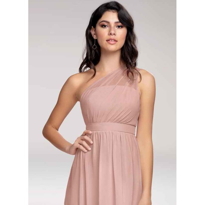 Blush Mark Magical Day Dusty Rose Chiffon Maxi Dress