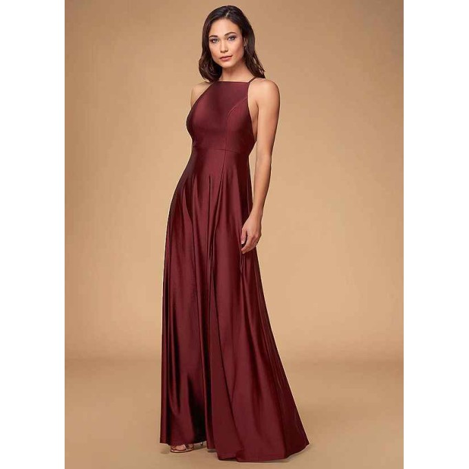 Blush Mark City Of Light Cabernet Maxi Dress