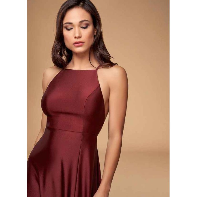 Blush Mark City Of Light Cabernet Maxi Dress