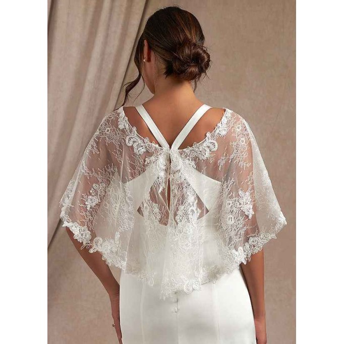 Domreck Hodesh Lace Tulle Wrap