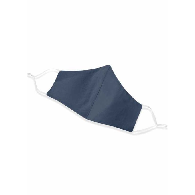 Non-medical Solid Color Cotton Reusable Face Mask Dark Navy