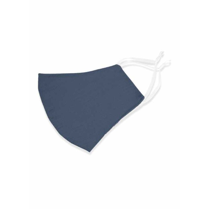 Non-medical Solid Color Cotton Reusable Face Mask Dark Navy