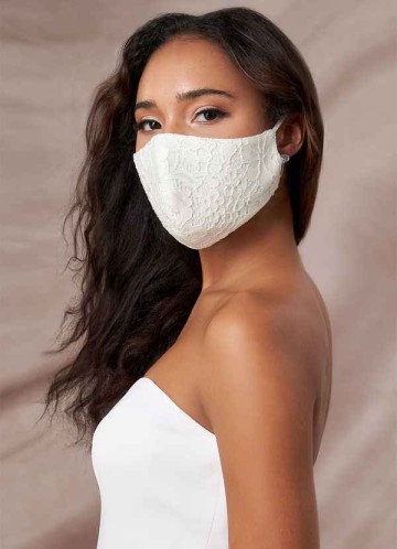 Domreck Non-Medical Ivory Lace Reusable Face Mask