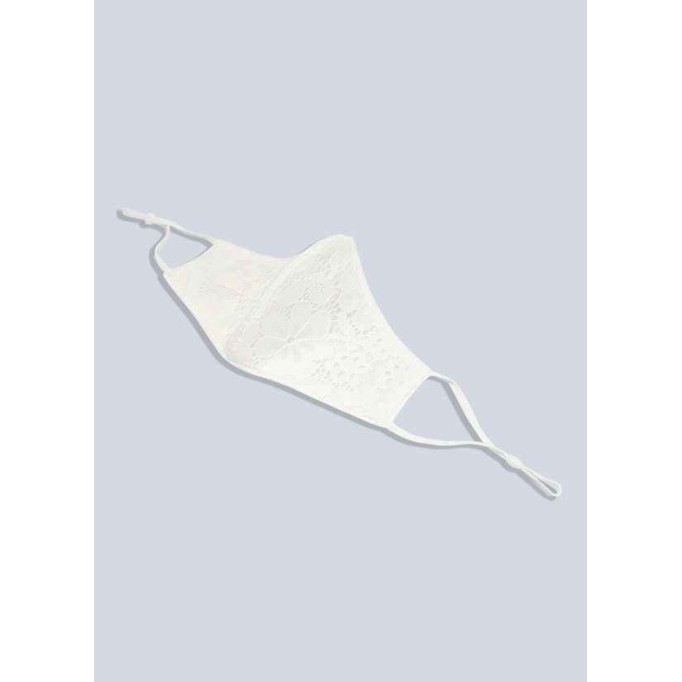 Domreck Non-Medical Ivory Lace Reusable Face Mask