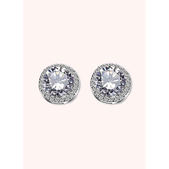 Solitaire Crystal Studs