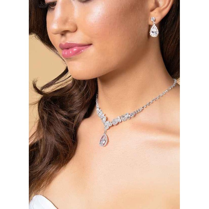 Rhinestone Statement Jewelry Set