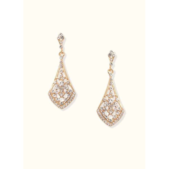 Charming Rhinestone Drop Earrings