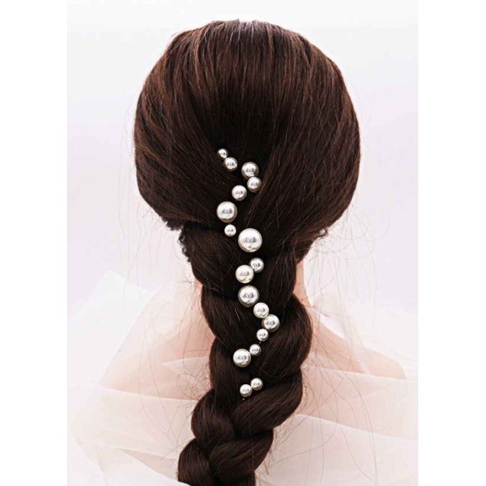 Singular Pearl Hairpins Set