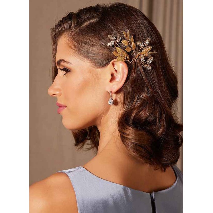 Dainty Leaf Hairpins Set