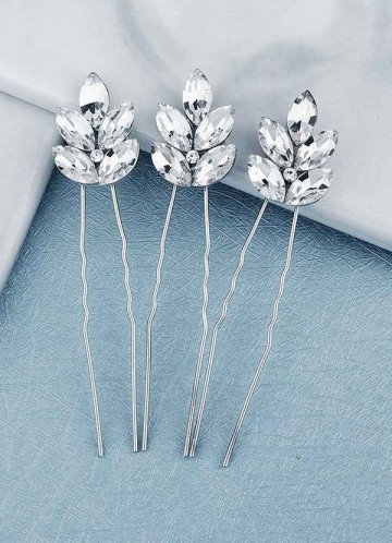 Dewdrop Crystal Hairpin Set