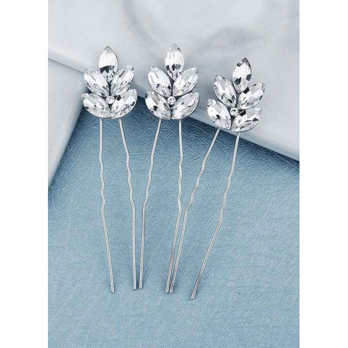 Dewdrop Crystal Hairpin Set