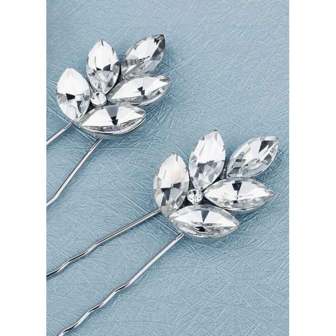 Dewdrop Crystal Hairpin Set