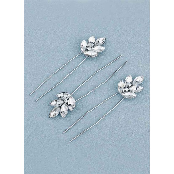 Dewdrop Crystal Hairpin Set