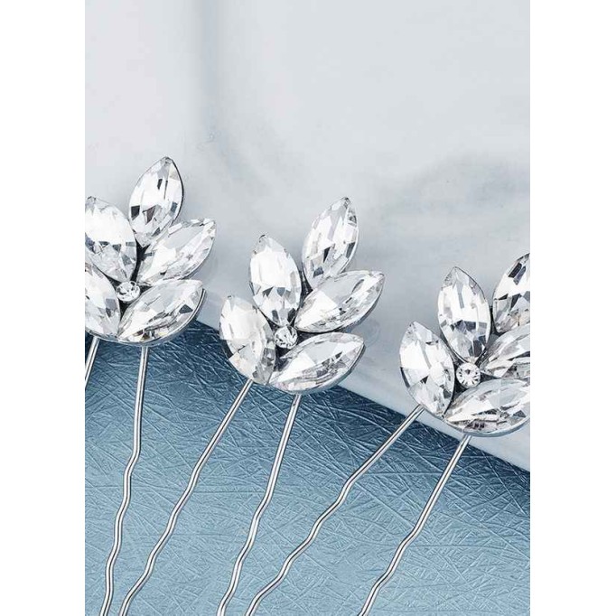 Dewdrop Crystal Hairpin Set