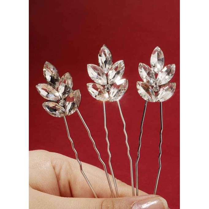 Dewdrop Crystal Hairpin Set