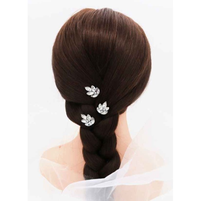 Dewdrop Crystal Hairpin Set