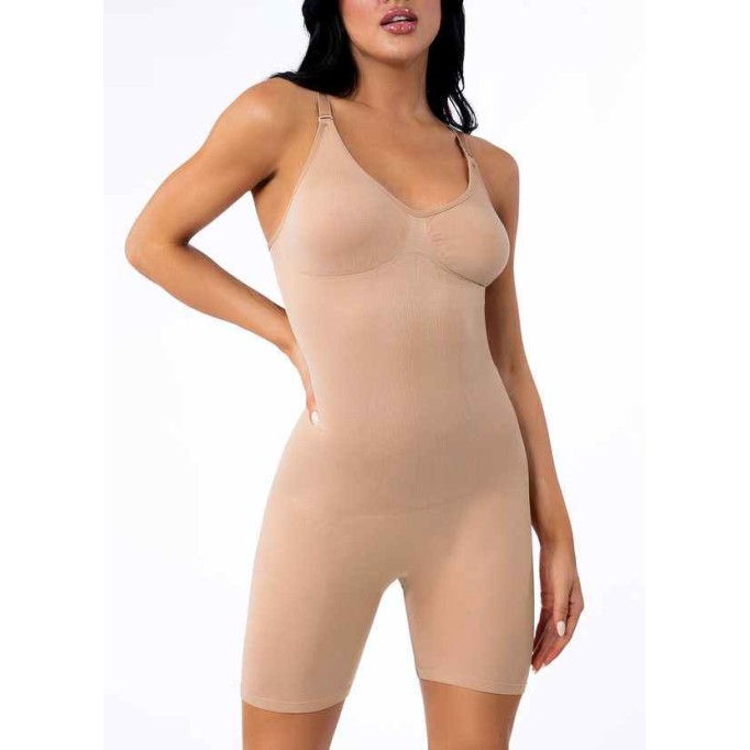 Knee Length Tummy Control Bodysuit Shaper