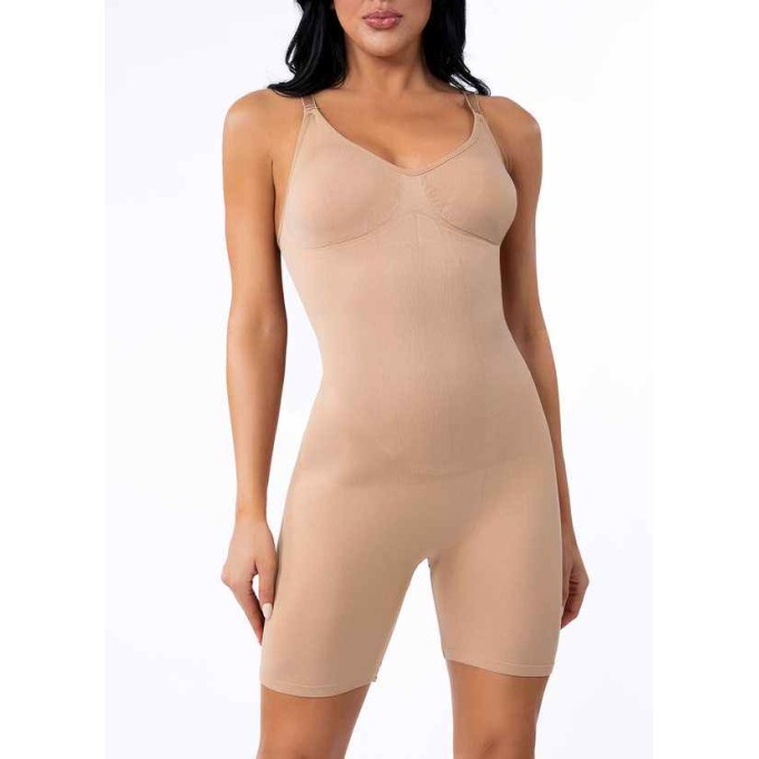 Knee Length Tummy Control Bodysuit Shaper