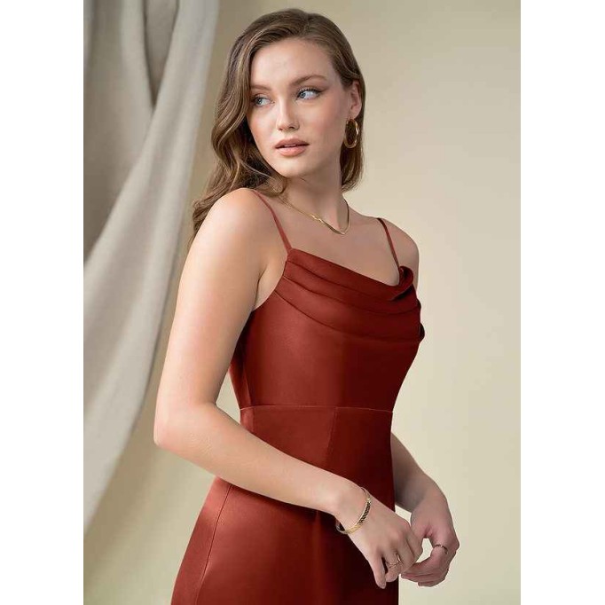 Domreck Esmee Stretch Satin Dress