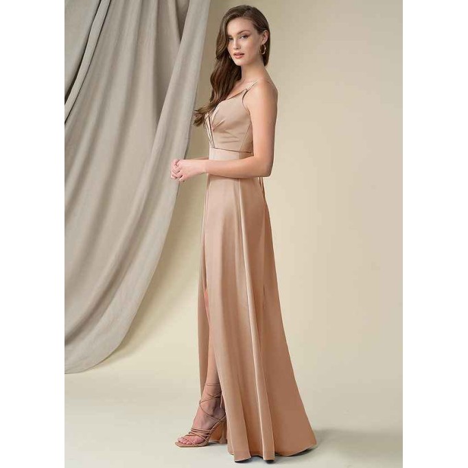 Domreck Madaleine Stretch Satin Dress