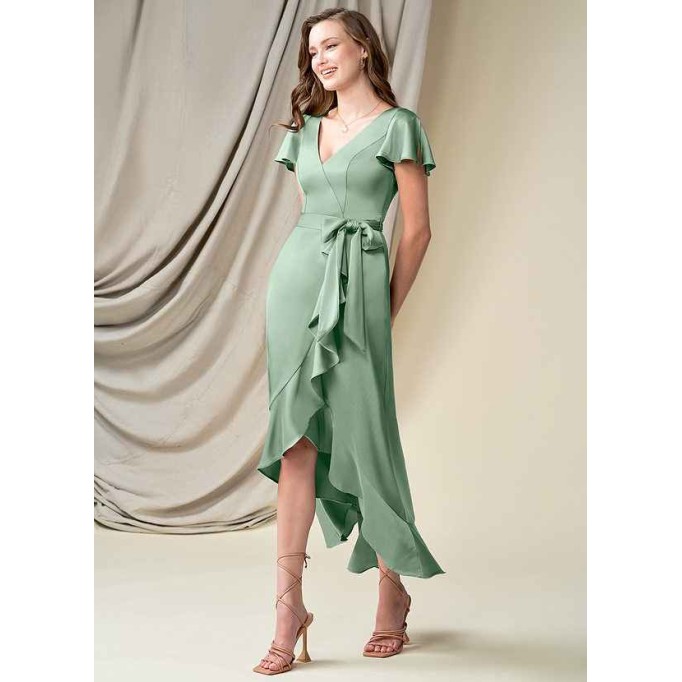 Domreck Lexis Stretch Satin Dress