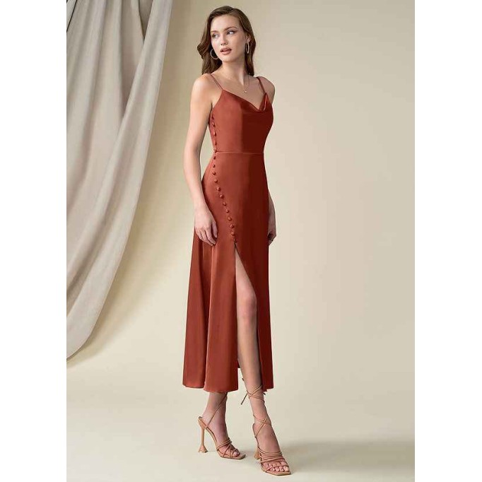 Domreck Ceci Stretch Satin Dress