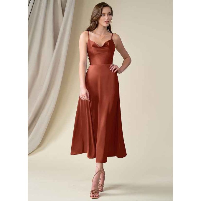 Domreck Ceci Stretch Satin Dress