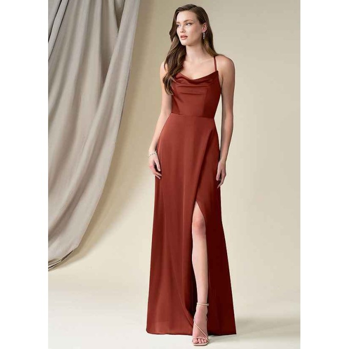 Domreck Naomie Stretch Satin Dress