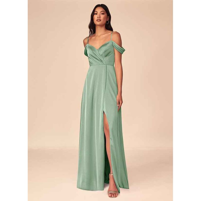 Domreck Ocean Stretch Satin Dress