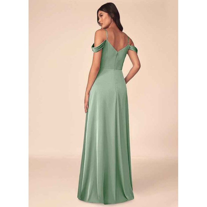 Domreck Ocean Stretch Satin Dress