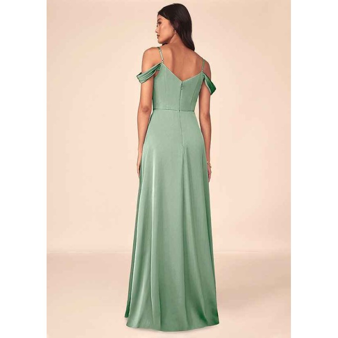 Domreck Ocean Stretch Satin Dress