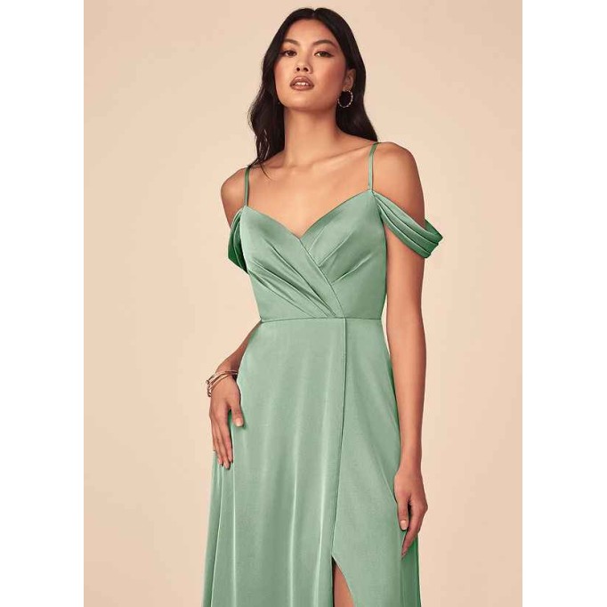 Domreck Ocean Stretch Satin Dress