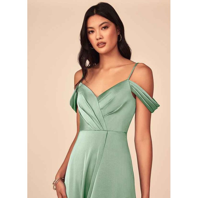 Domreck Ocean Stretch Satin Dress