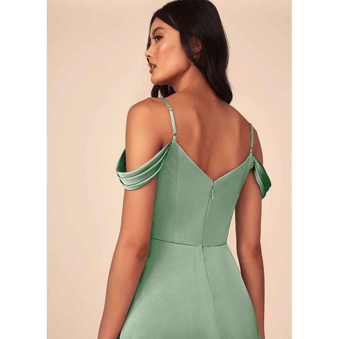 Domreck Ocean Stretch Satin Dress