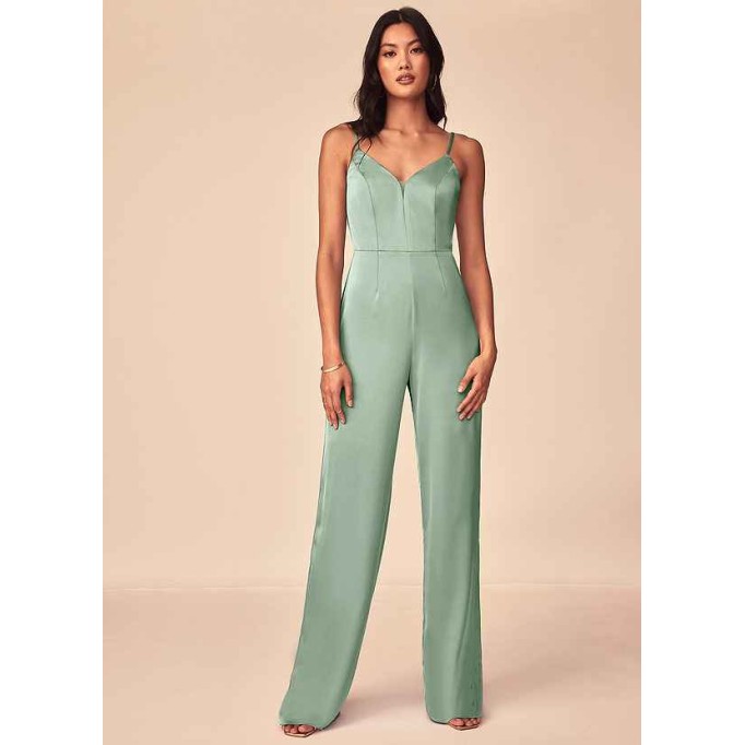 Domreck Elizabella Stretch Satin Jumpsuit