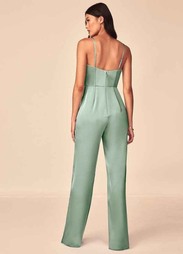 Domreck Elizabella Stretch Satin Jumpsuit