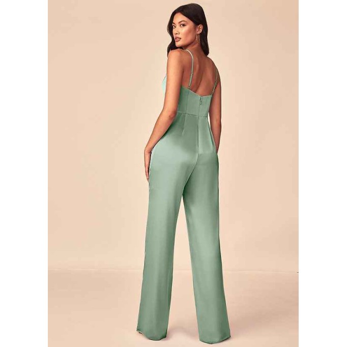 Domreck Elizabella Stretch Satin Jumpsuit