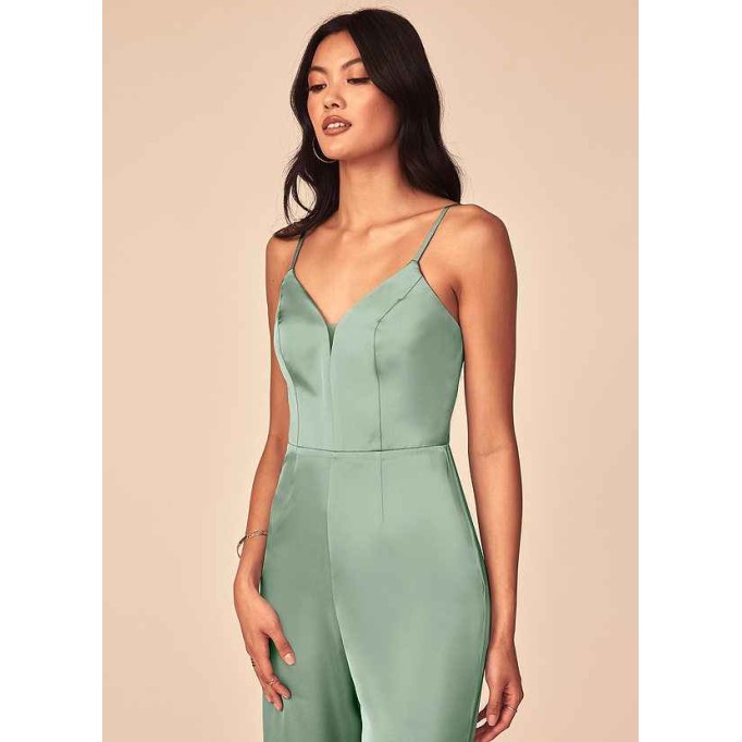 Domreck Elizabella Stretch Satin Jumpsuit