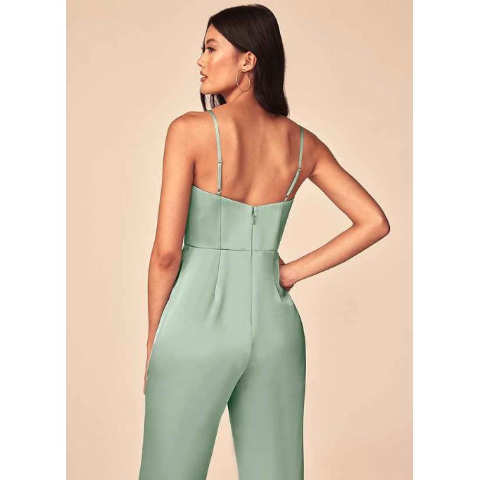 Domreck Elizabella Stretch Satin Jumpsuit