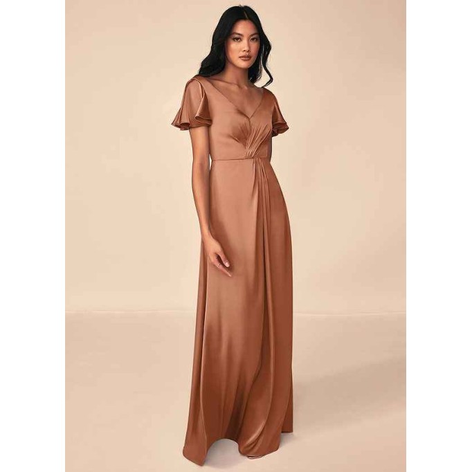 Domreck Soren Stretch Satin Dress