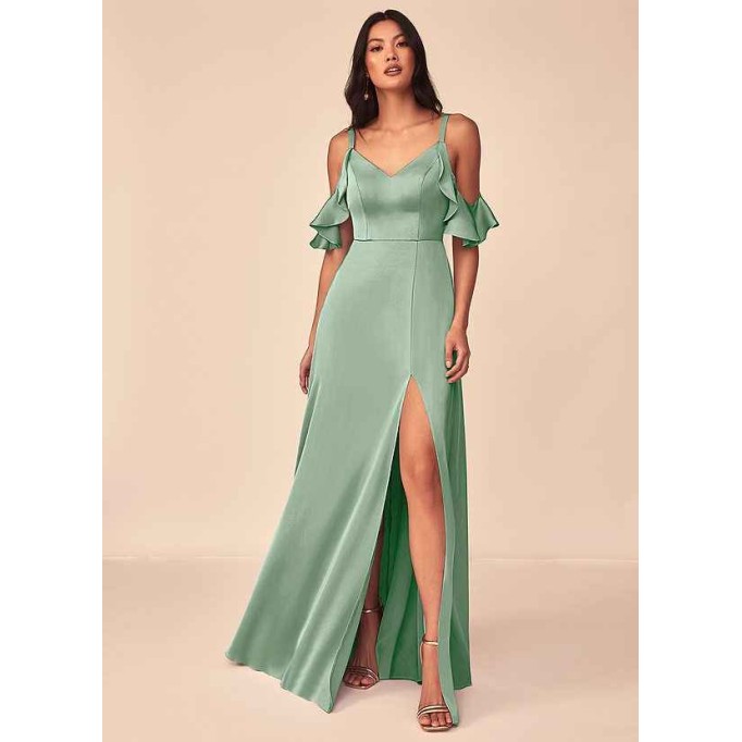 Domreck Andie Stretch Satin Dress