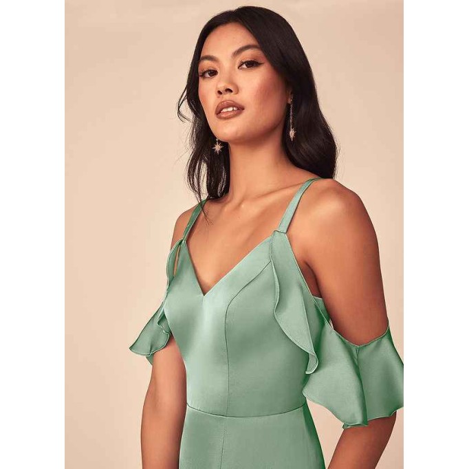 Domreck Andie Stretch Satin Dress