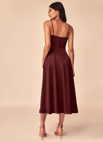 Domreck Dottie Stretch Satin Dress