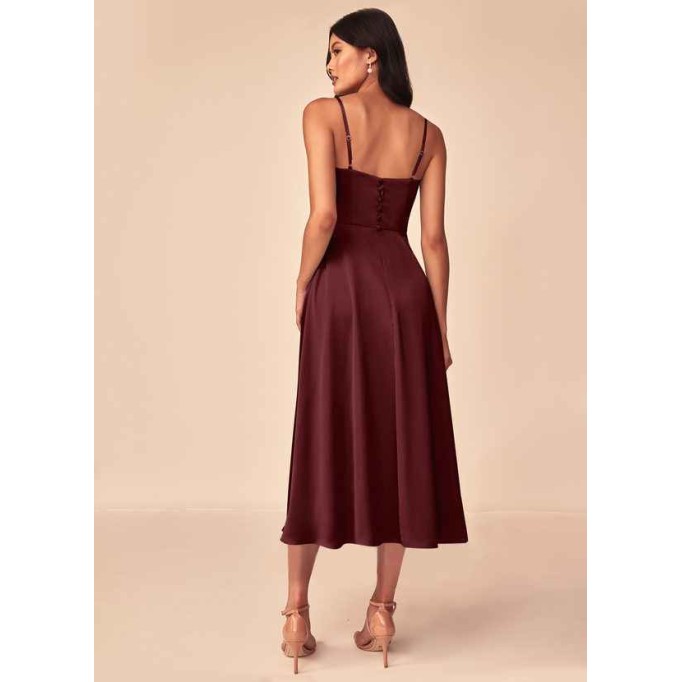 Domreck Dottie Stretch Satin Dress