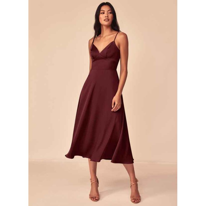 Domreck Dottie Stretch Satin Dress