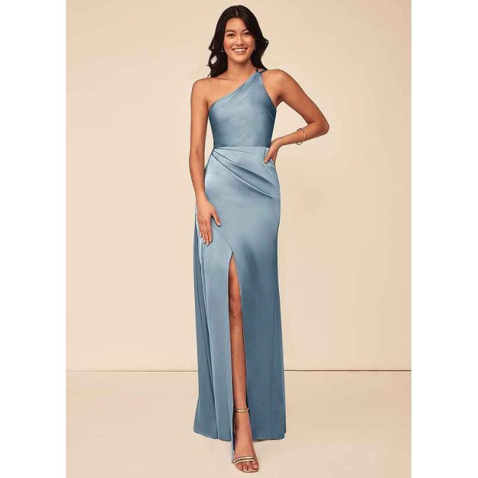 Domreck Maron Stretch Satin Dress